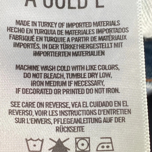 AGOLDE Sophie High Rise Skinny Crop Medium Wash Distressed Ripped Knees Size 26 - Picture 10 of 11